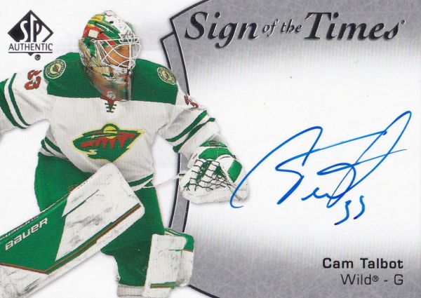 AUTO karta CAM TALBOT 21-22 SP Authentic Sign of the Times číslo SOTT-CT